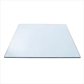 34" Square Clear Glass Table Tops