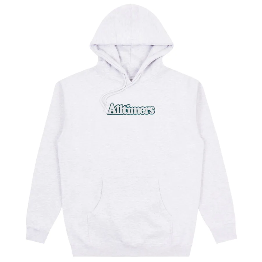 ALLTIMERS BROADWAY EMBROIDERED HOODIE - HEATHER GREY