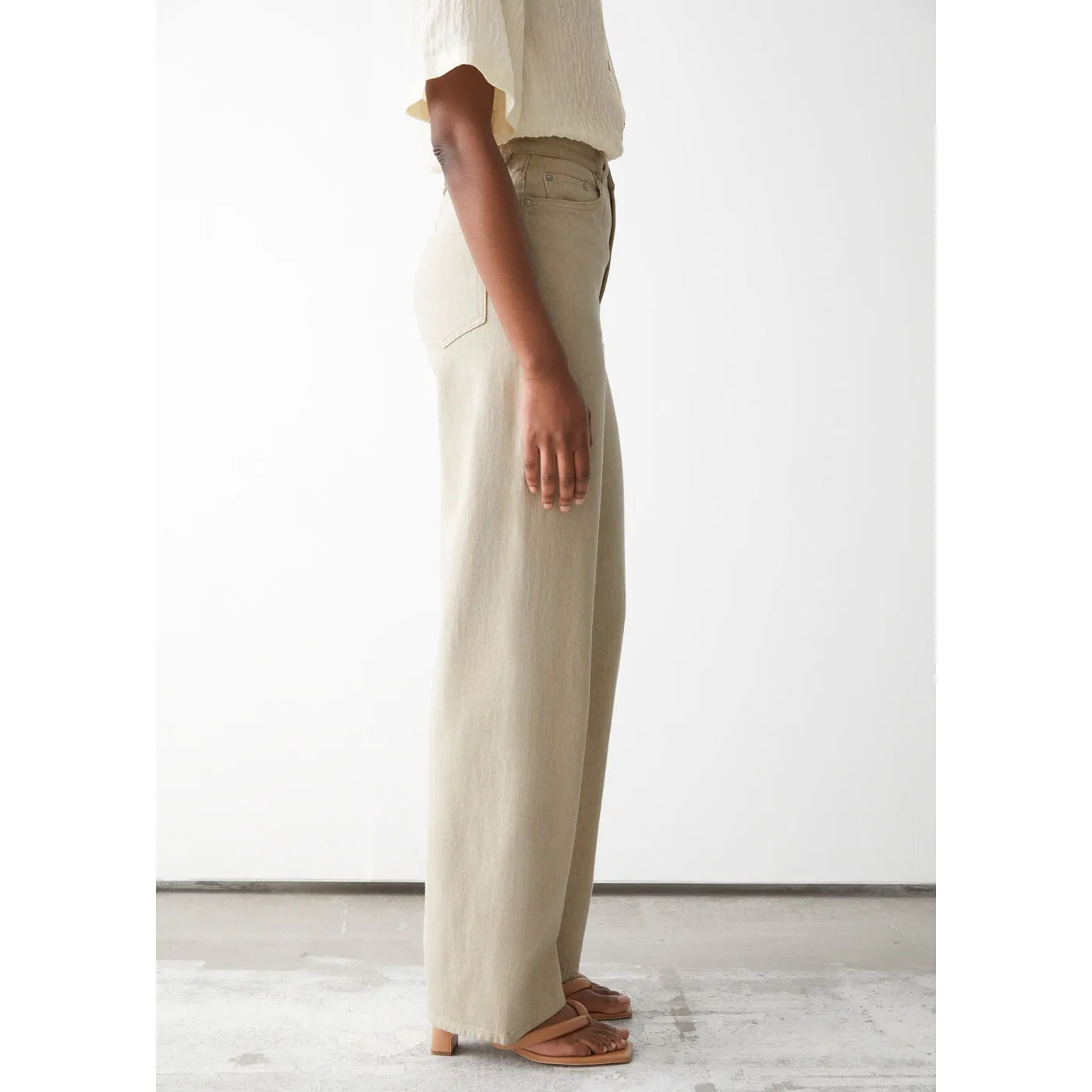 & Dear Cut Organic Cotton Wide Leg Jeans