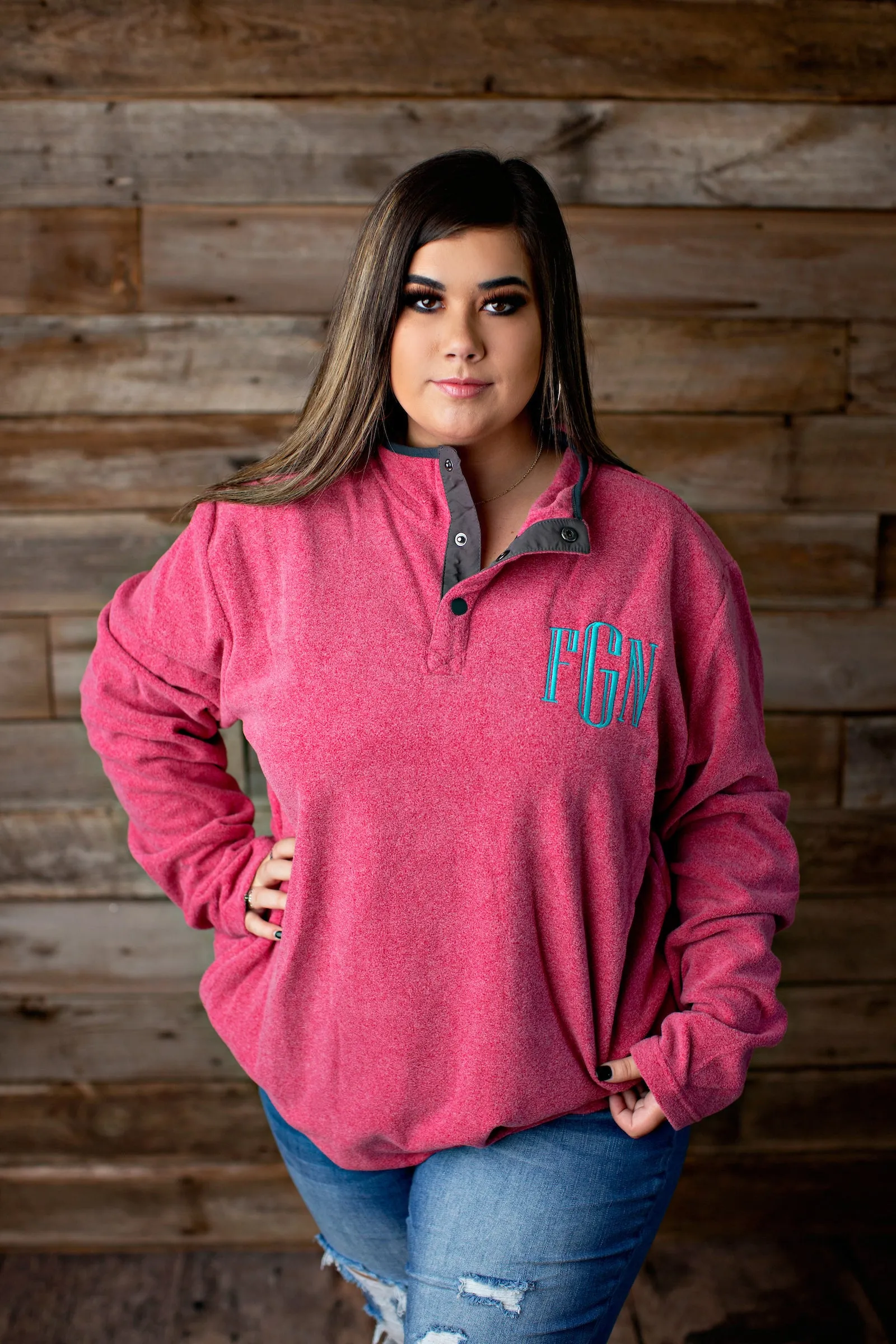 Bayview Quarter Button Monogrammed sweatshirt - 2020