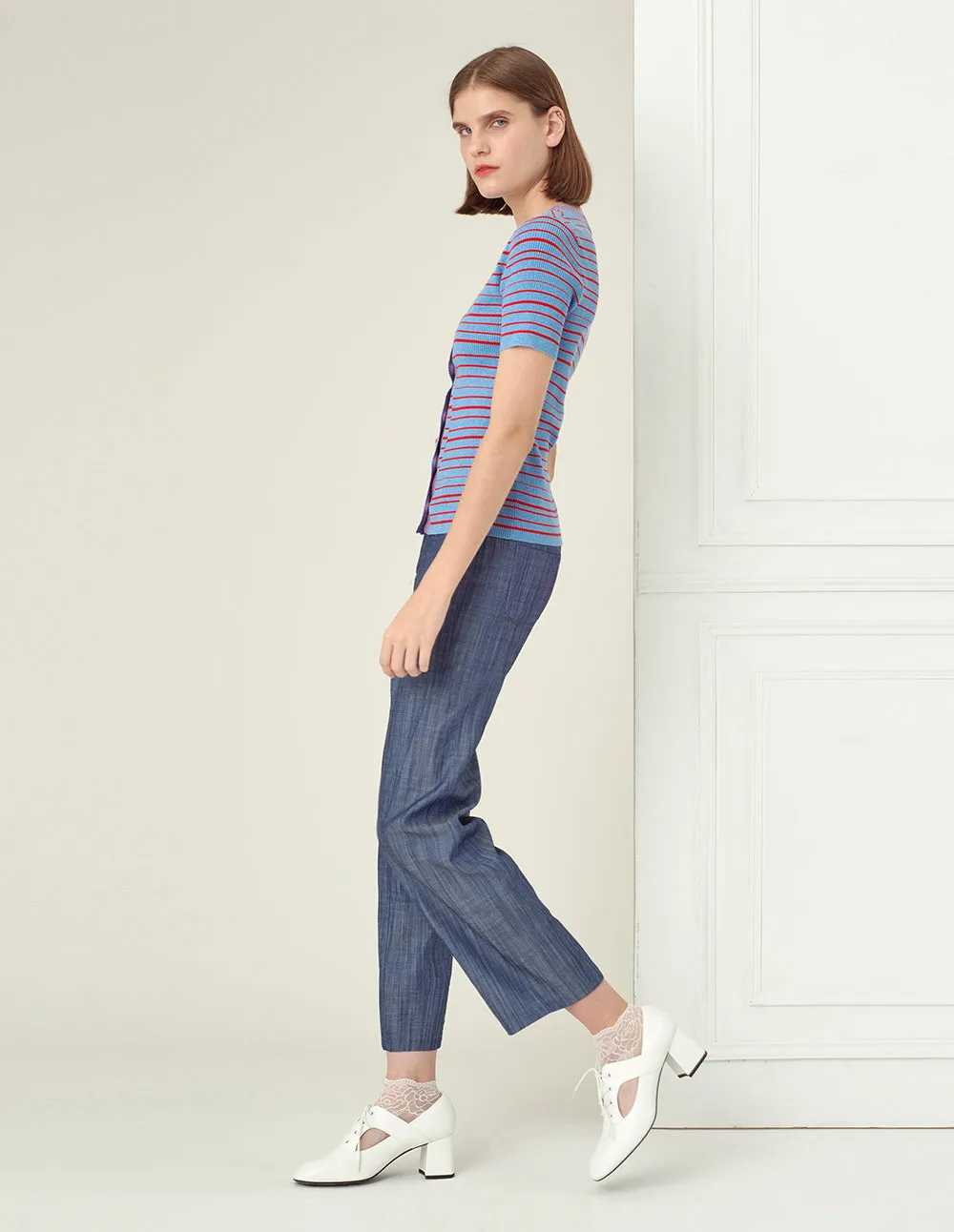 BORA AKSU Blue Wide-Leg Pants