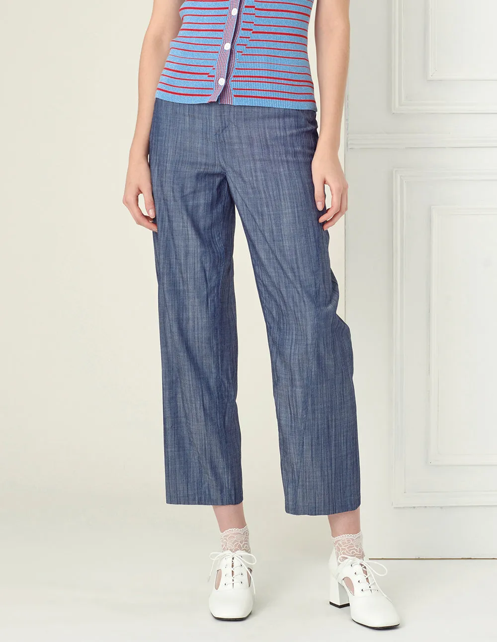 BORA AKSU Blue Wide-Leg Pants