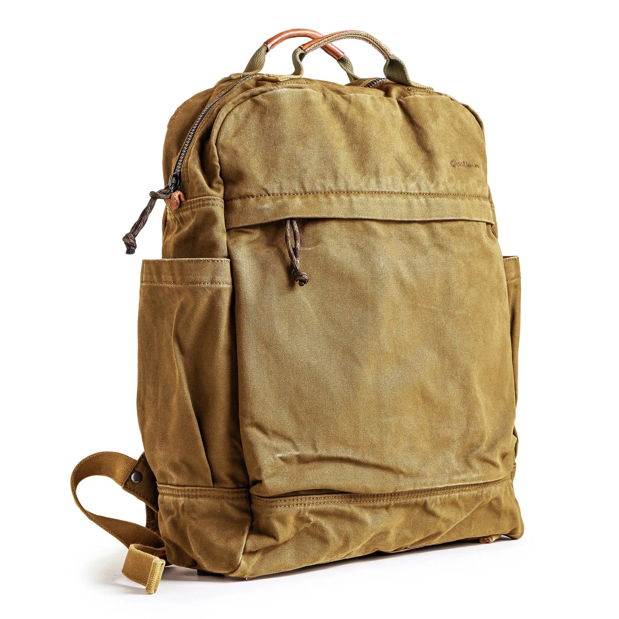 Canvas Zippered Backpack #G2001