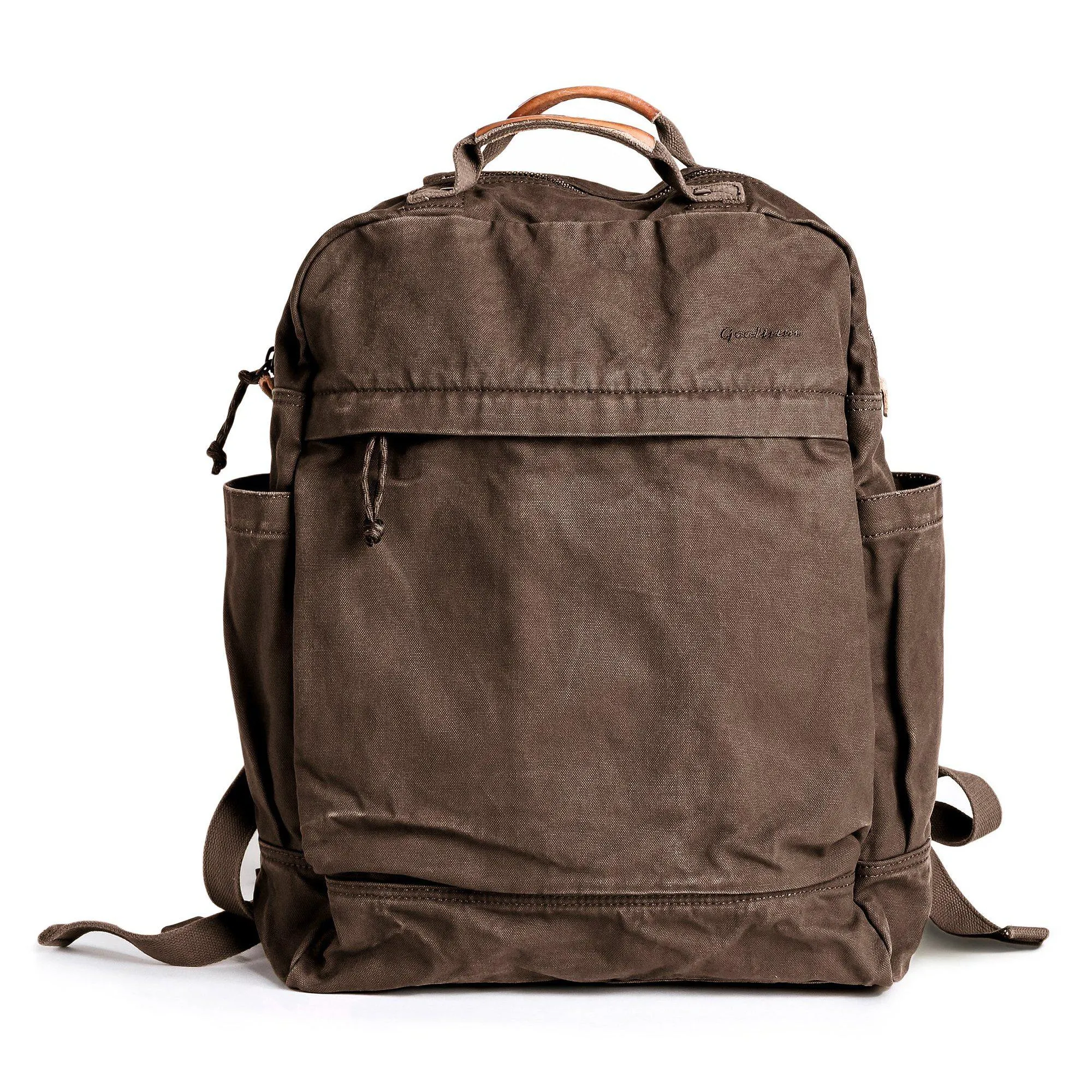 Canvas Zippered Backpack #G2001