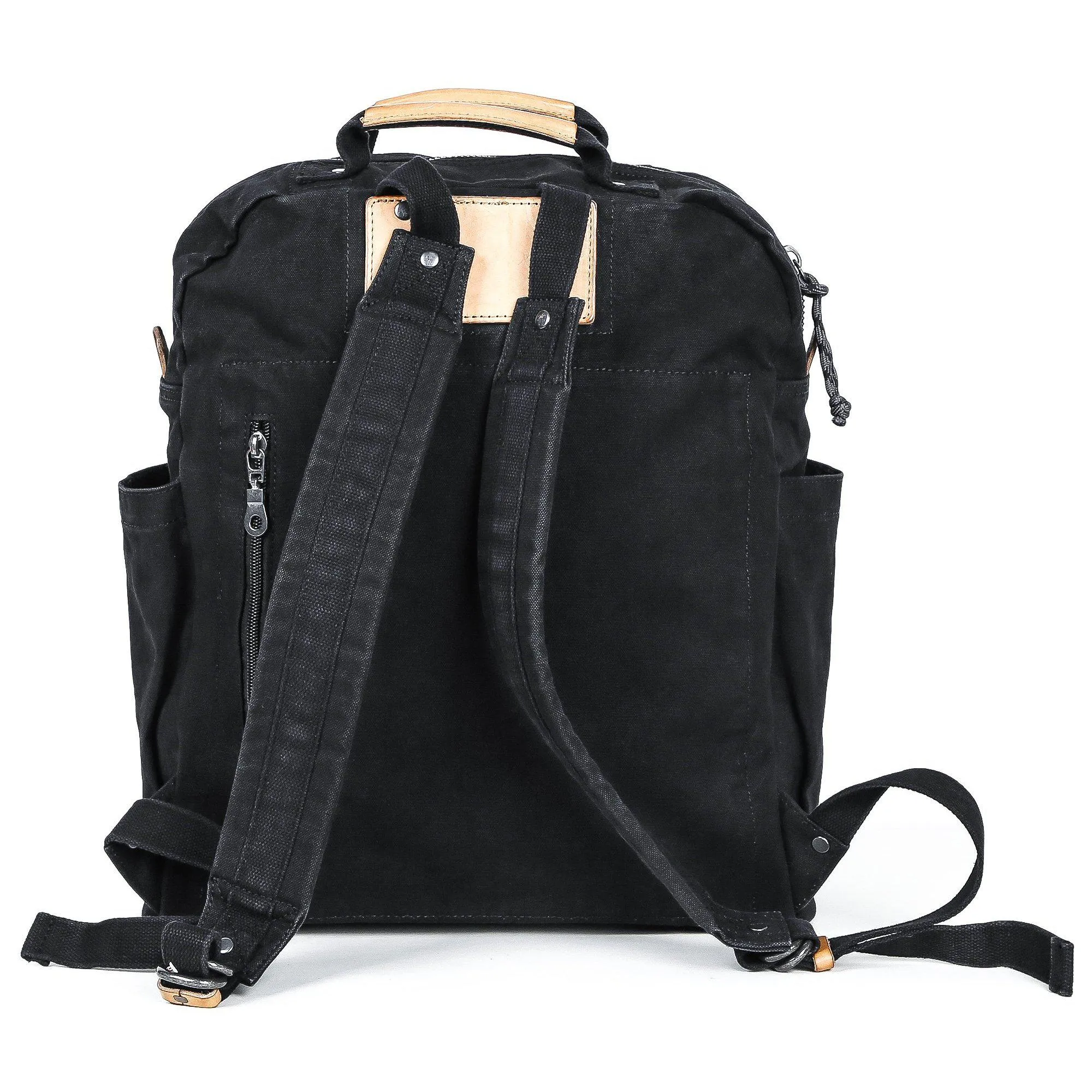 Canvas Zippered Backpack #G2001