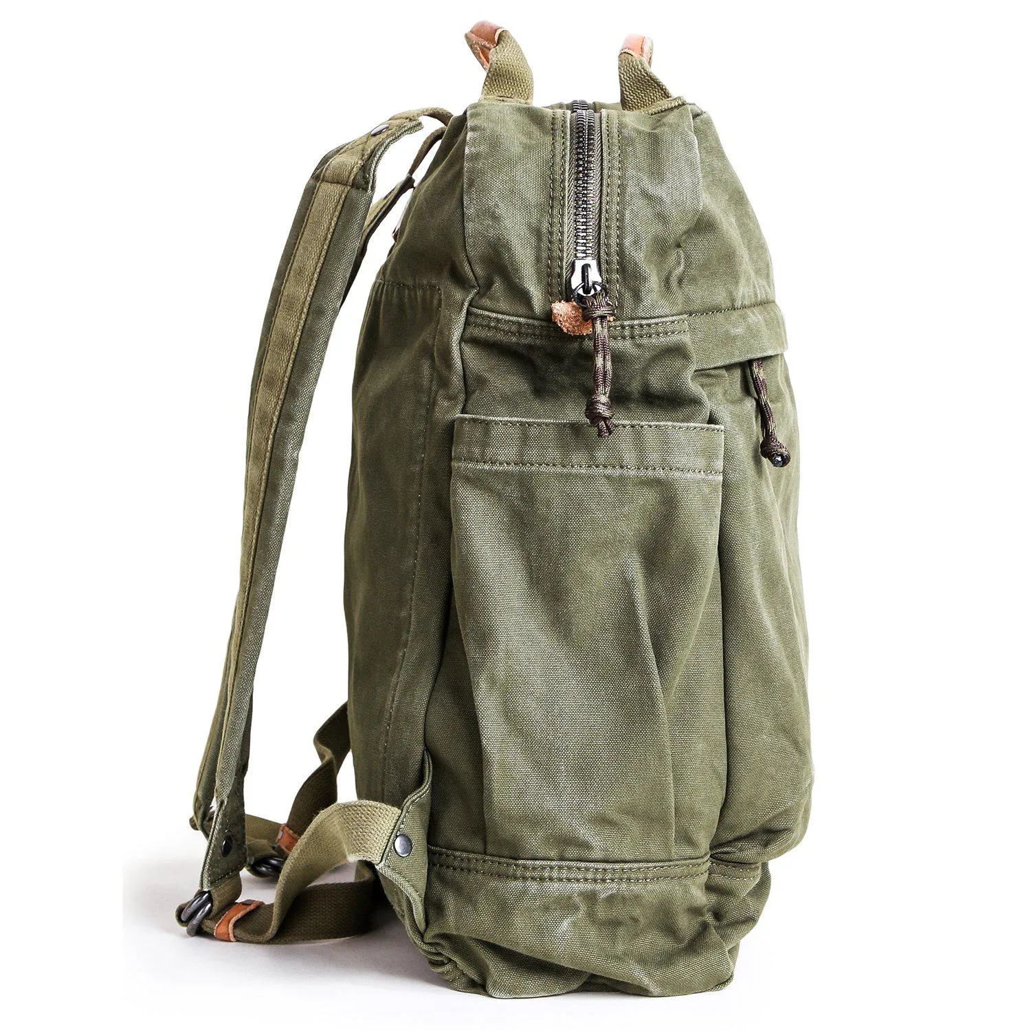 Canvas Zippered Backpack #G2001