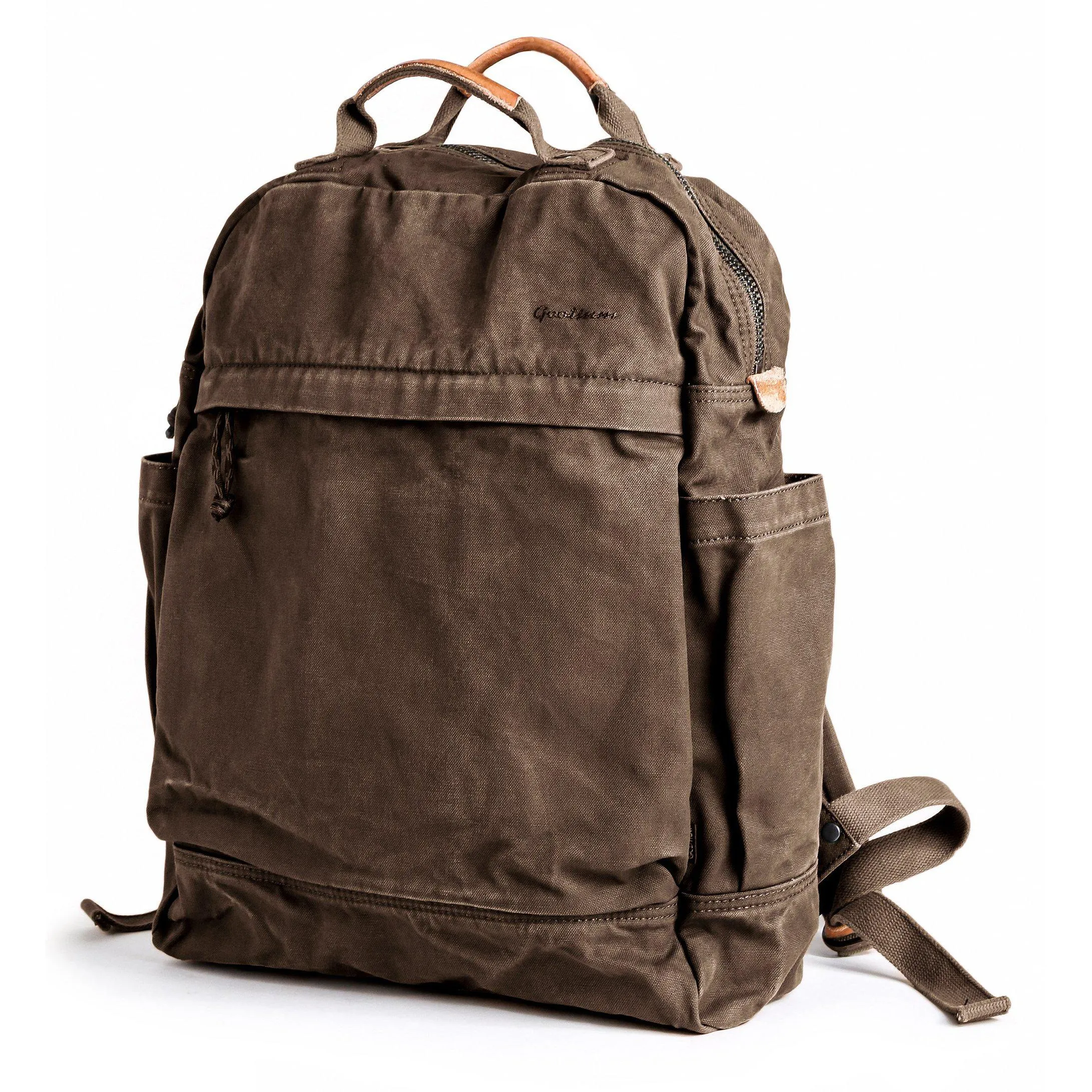 Canvas Zippered Backpack #G2001