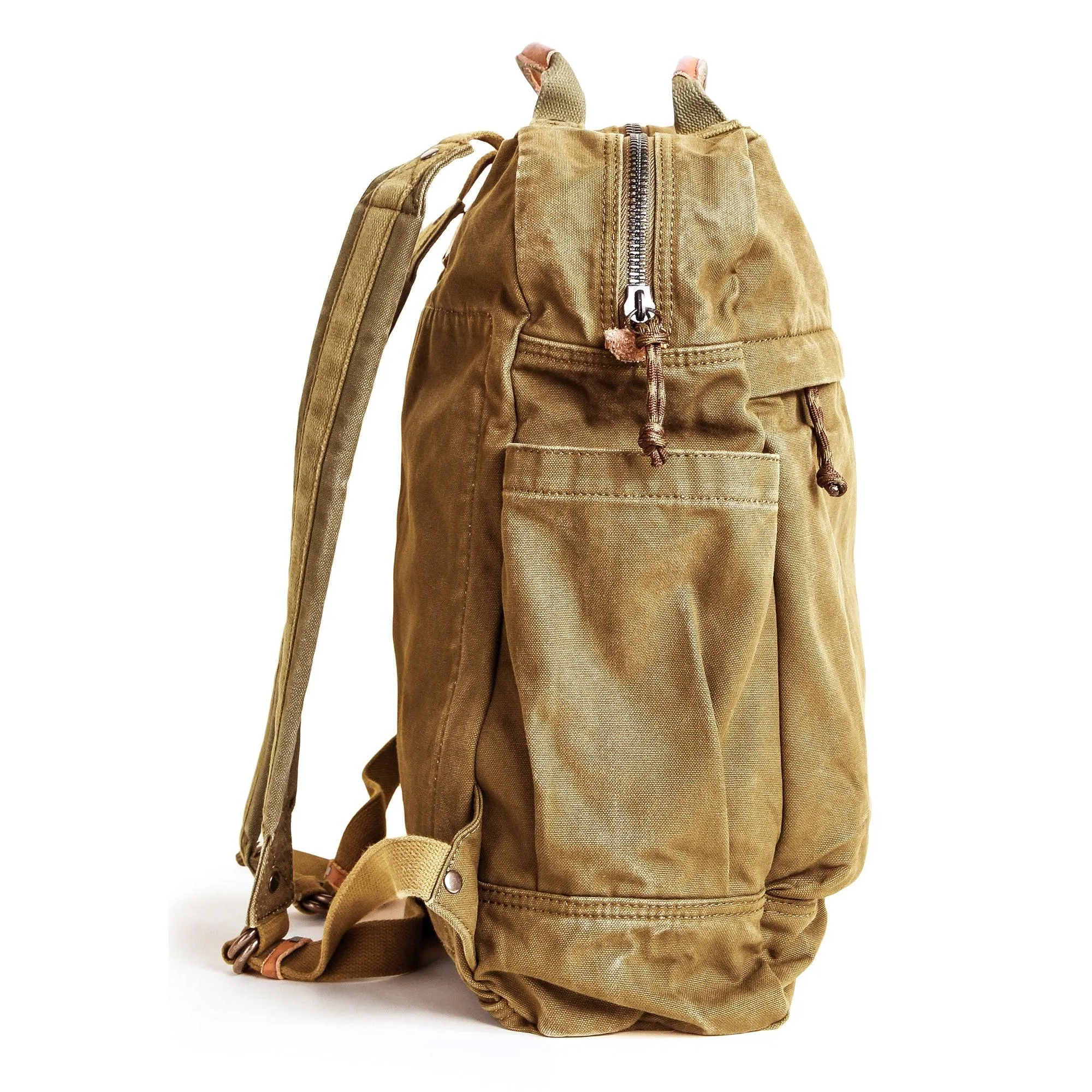 Canvas Zippered Backpack #G2001