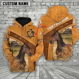 Customized Name Horse Hoodie 3D All Over Print For Men Women, Horse Zip Hoodie, Horse Lover Gifts