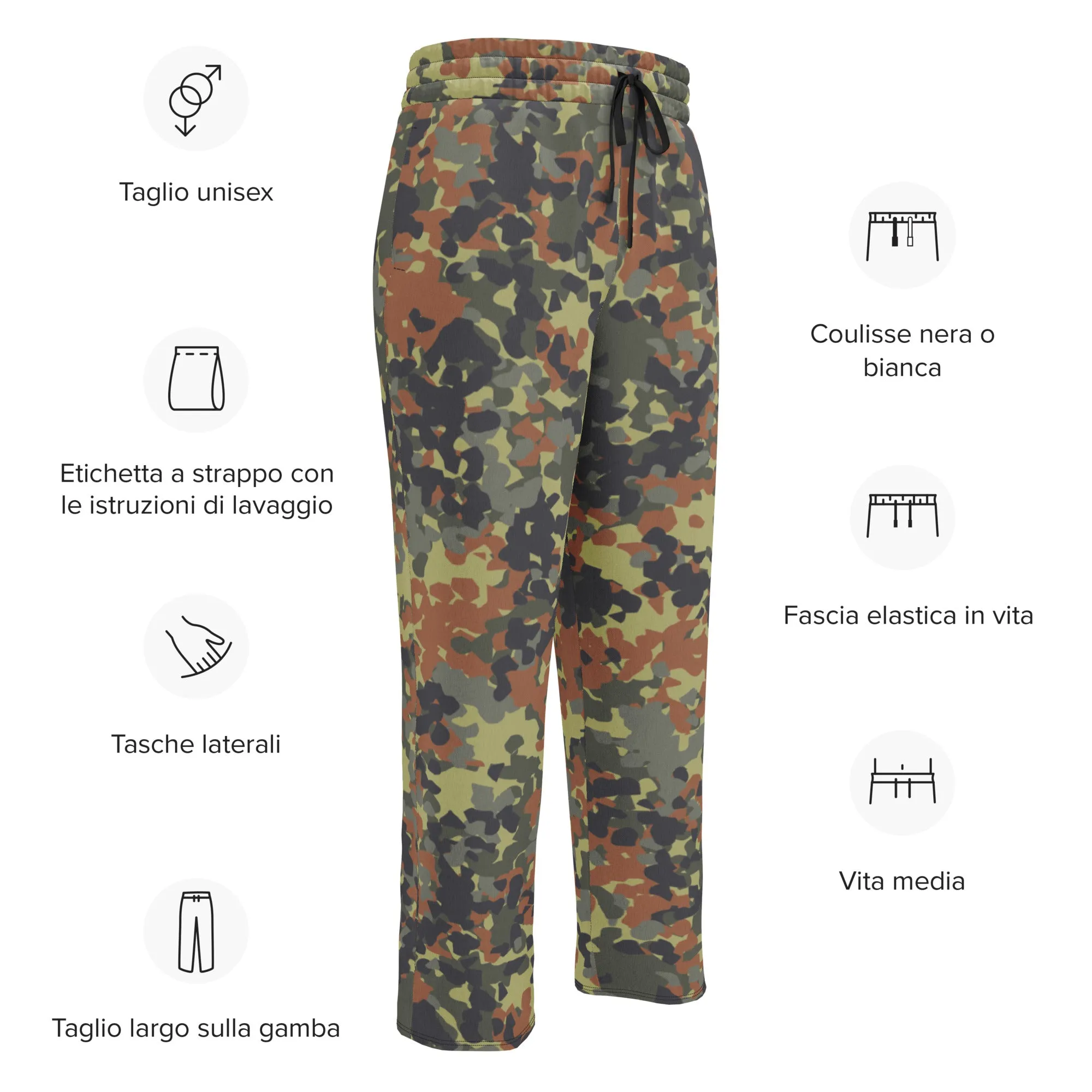 Flecktarn Recon Camo Wide-leg Joggers