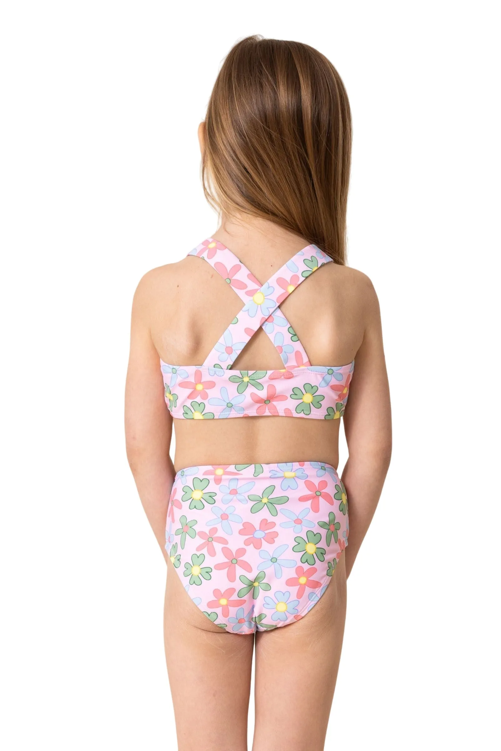 Girl's Basic Bikini | Colorful Floral