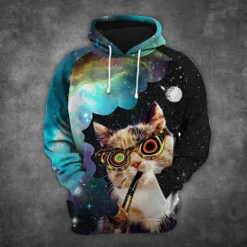 High Cat All Over Print 3D Hoodie For Men And Women, Best Gift For Cat lovers, Best Outfit Christmas