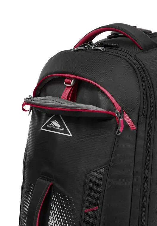 HIGH SIERRA COMPOSITE V4 76CM WHEELED DUFFLE BACKPACK STRAPS