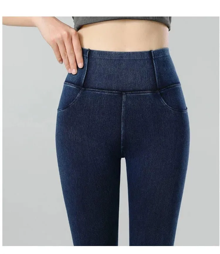 High Waist  Jean Leggings