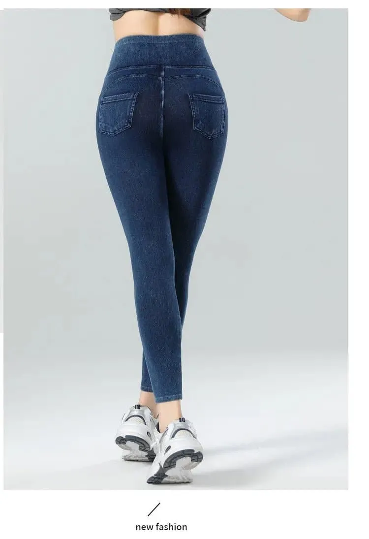 High Waist  Jean Leggings