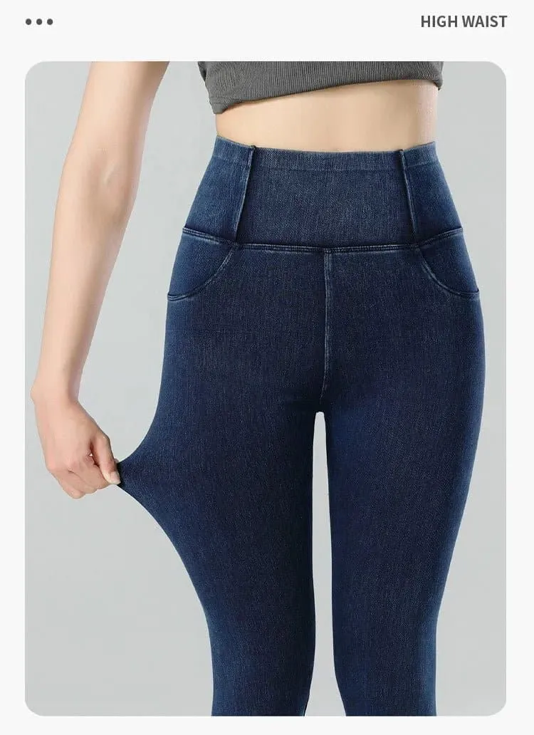 High Waist  Jean Leggings