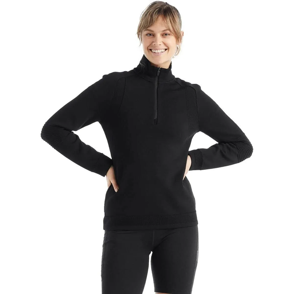 icebreaker Merino Women's ZoneKnit Merino Long-Sleeve Half-Zip Top