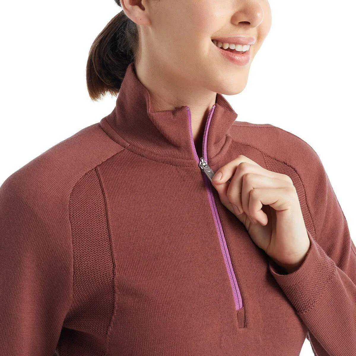 icebreaker Merino Women's ZoneKnit Merino Long-Sleeve Half-Zip Top