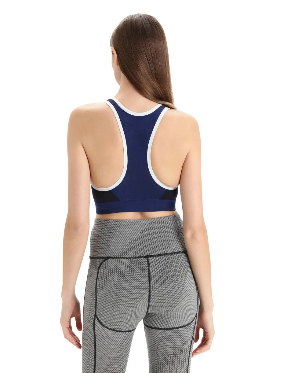 Icebreaker ZoneKnit Sport Bra (Women's) Royal Navy/Midnight Navy/CB