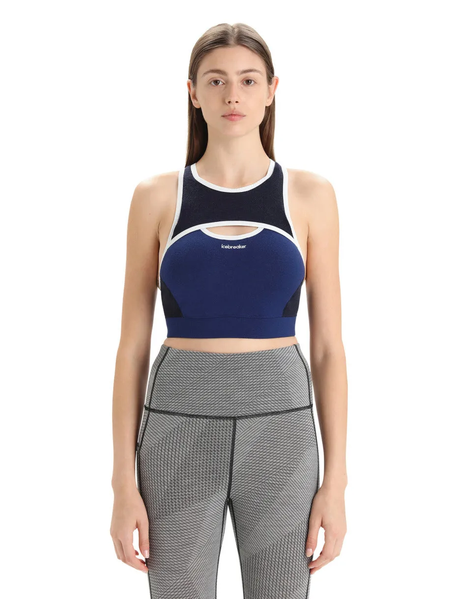 Icebreaker ZoneKnit Sport Bra (Women's) Royal Navy/Midnight Navy/CB