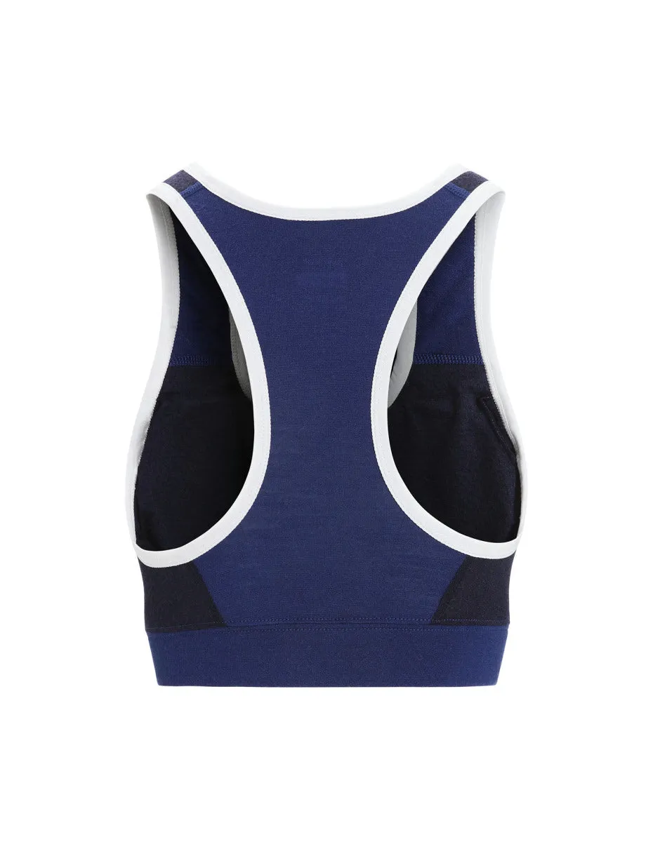 Icebreaker ZoneKnit Sport Bra (Women's) Royal Navy/Midnight Navy/CB