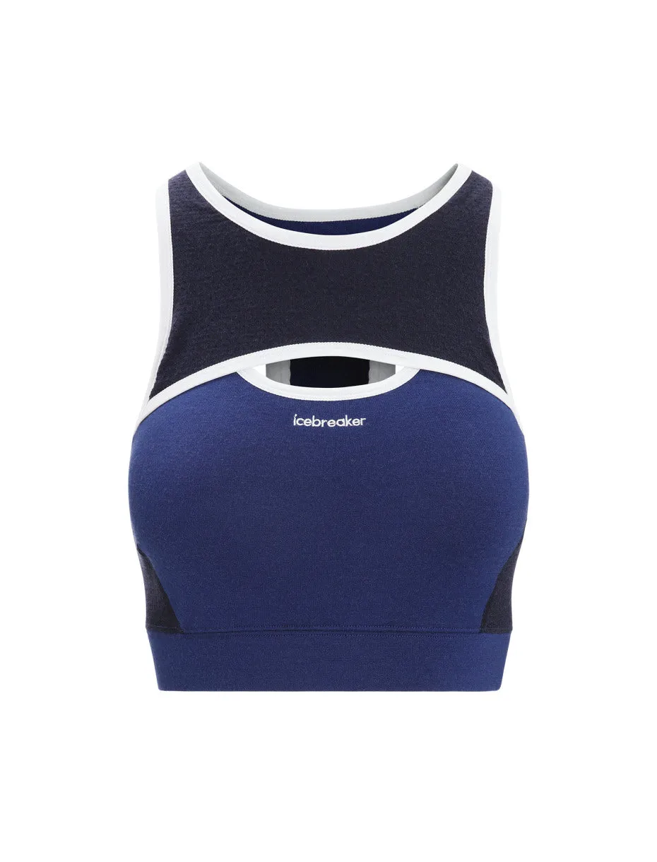 Icebreaker ZoneKnit Sport Bra (Women's) Royal Navy/Midnight Navy/CB