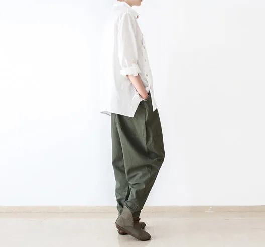 Linen Spring Summer Women Trousers  AMT96223