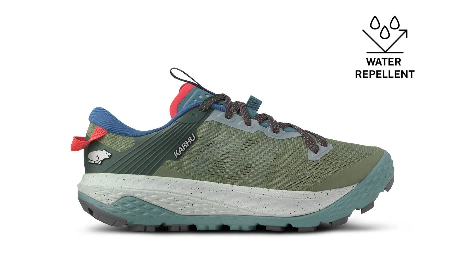 MEN'S IKONI TRAIL 1.0 WR - OIL GREEN / MINERAL BLUE