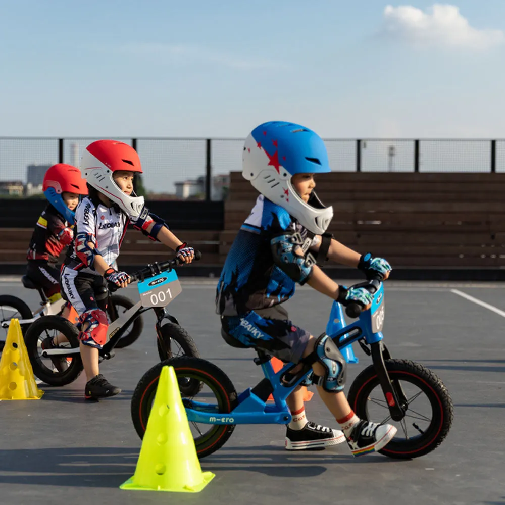 Micro Helmet Racing- White/Blue