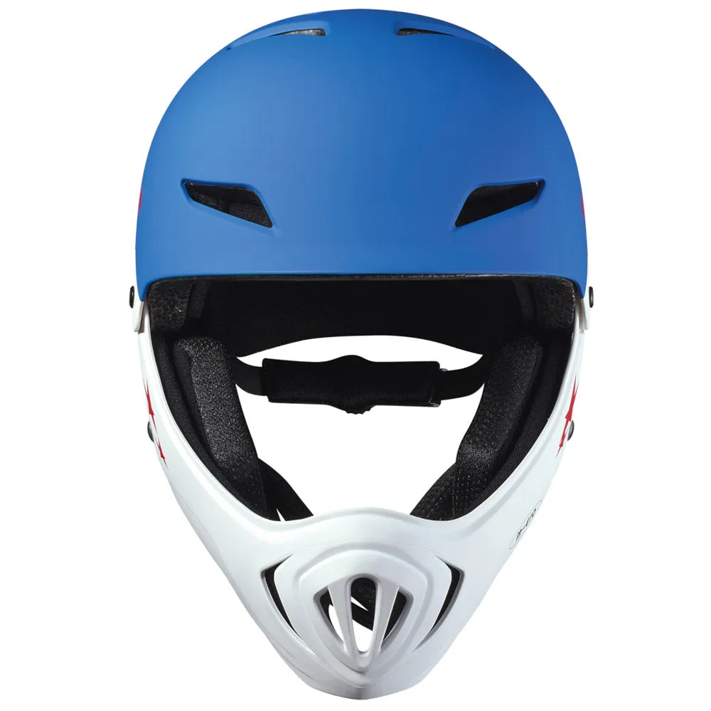 Micro Helmet Racing- White/Blue