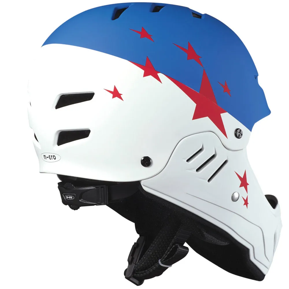 Micro Helmet Racing- White/Blue