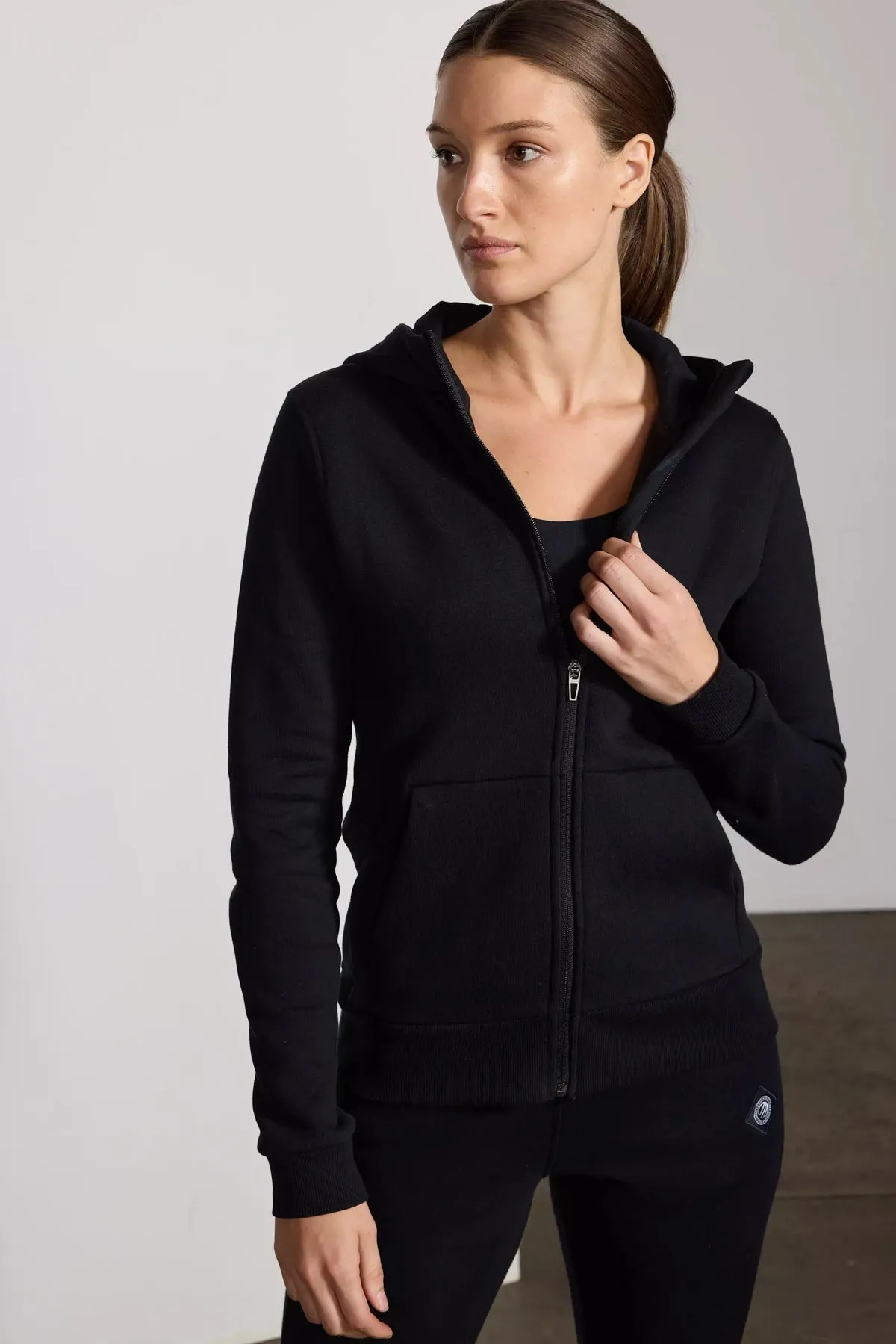 MPG Sport Women Comfort Fleece Zip-Up Hoodie - BLACK