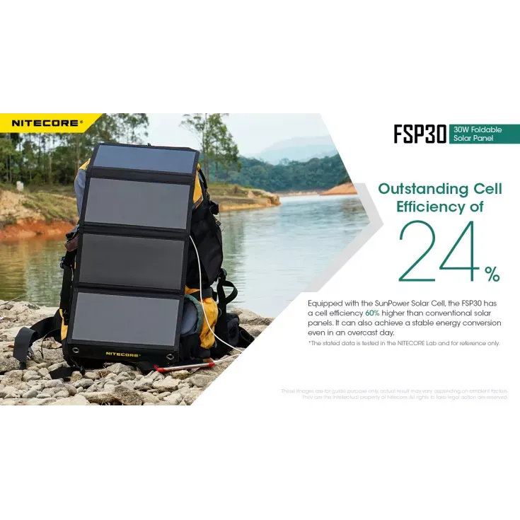 Nitecore FSP30 30W Foldable Solar Panel