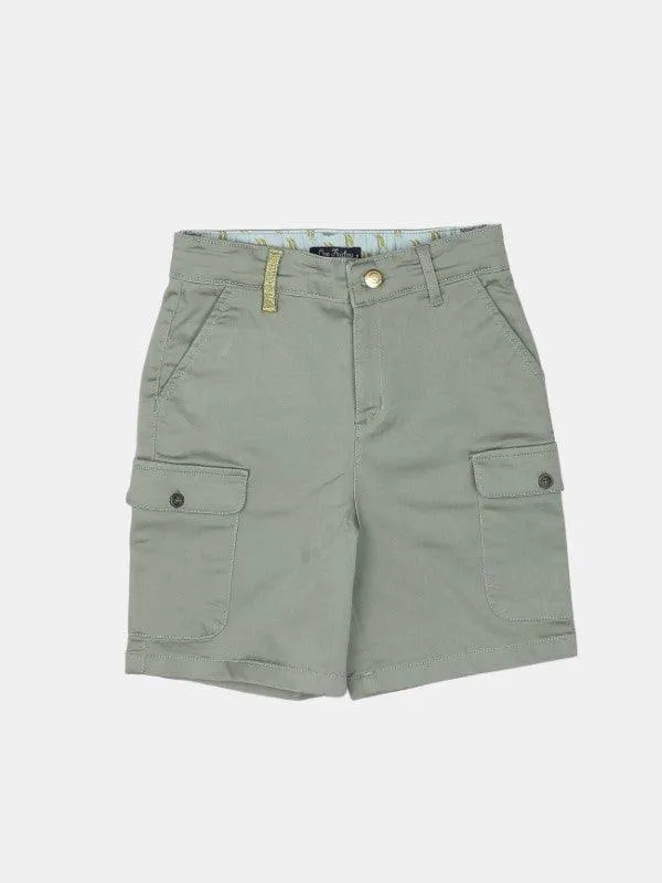 One Friday Green Solid Short