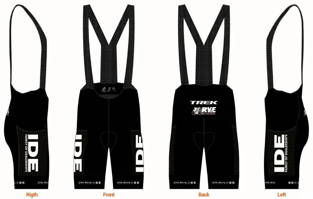 "Ide Racing" Cycling "Cargo" Bib Shorts