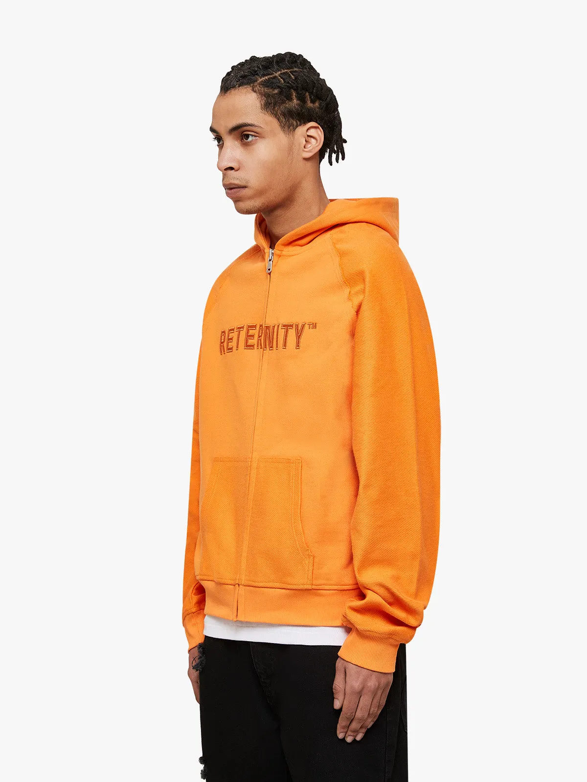 RAGLAN ZIP HOODIE RETERNITY TM - ORANGE