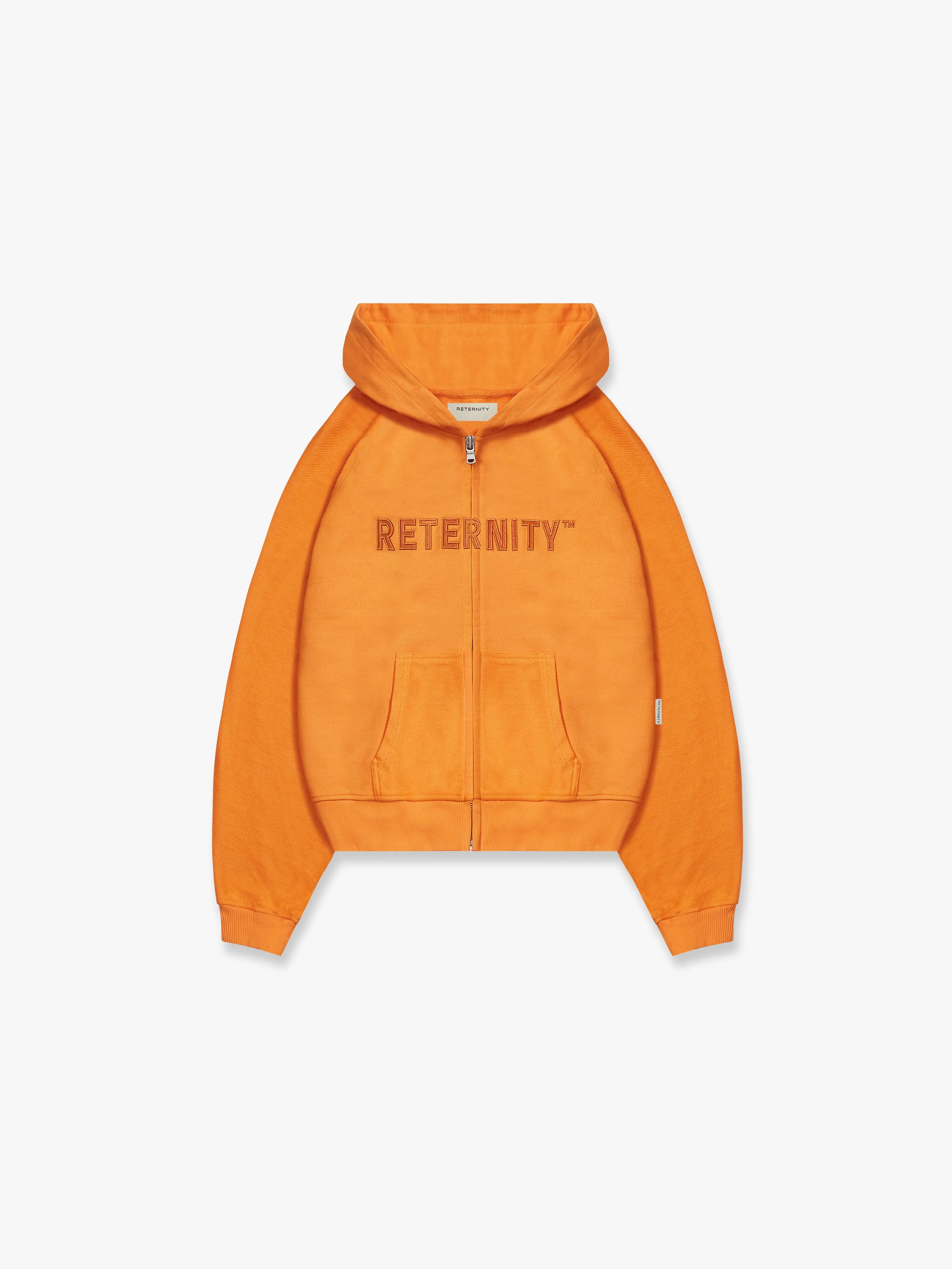 RAGLAN ZIP HOODIE RETERNITY TM - ORANGE