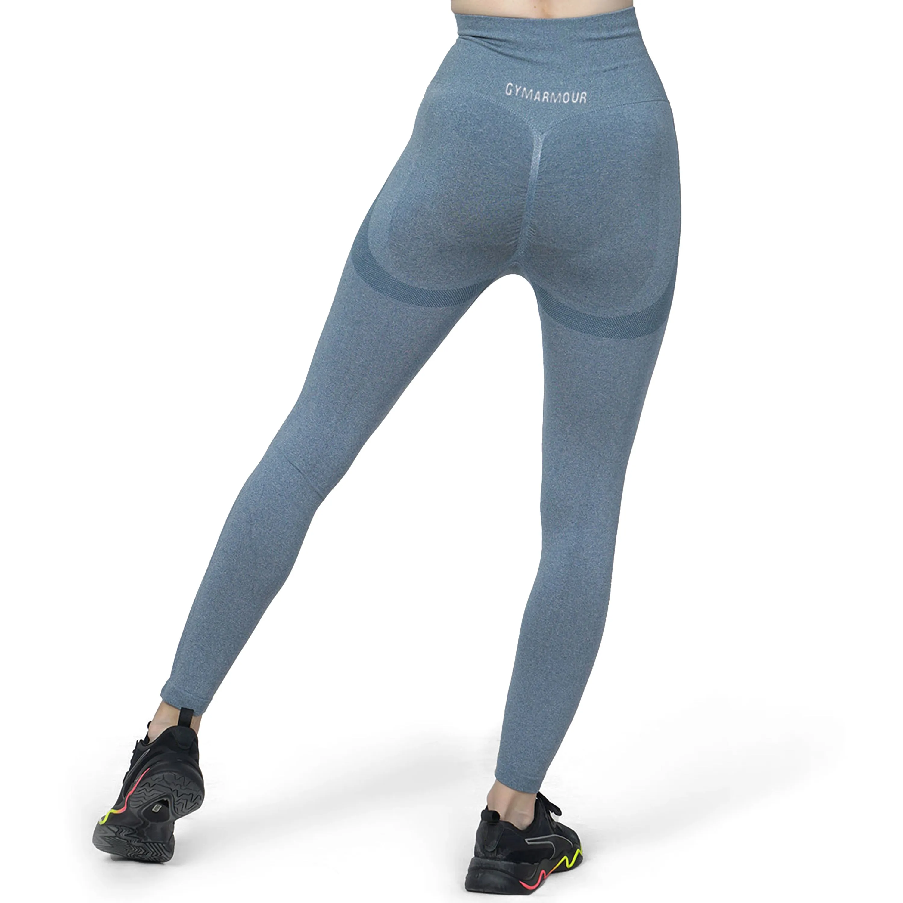 Runched Seamless Leggings (Blue)