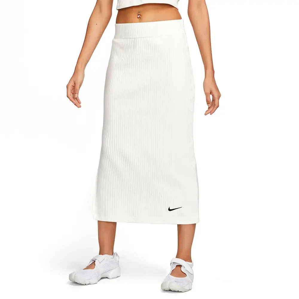 Sportswear High-Waisted Ribbed Jersey Skirt