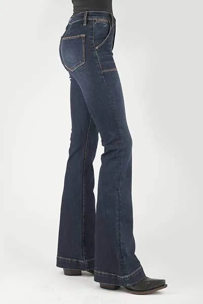 Stetson Women 921 Dark Wash Flare Jean