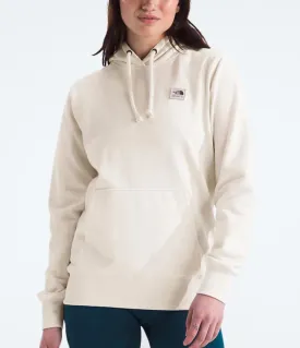 The North Face Women's Heritage Patch Pullover Hoodie in White Dune