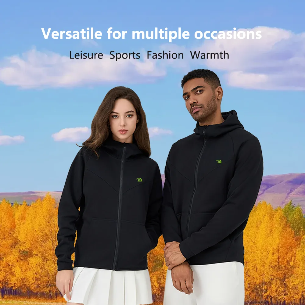 Unisex Sports Zip-up Hoodie