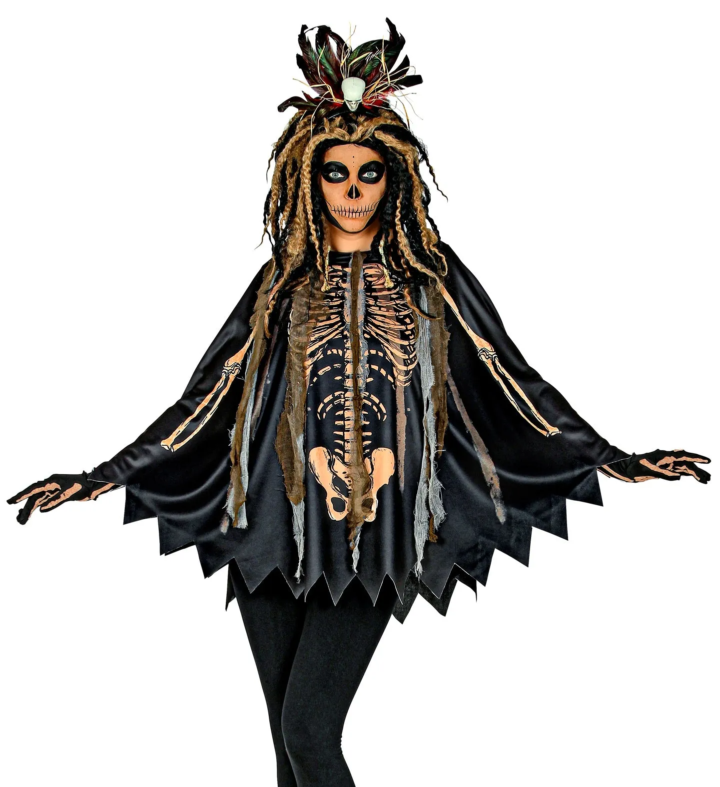 Voodoo Priest Poncho Costume