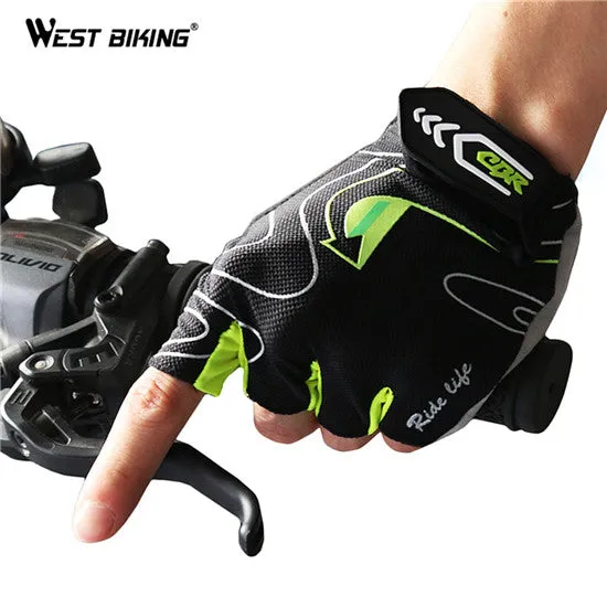 WEST BIKING 3D Gel Bicycle Gloves Summer MTB Breathable Unisex Guantes Ciclismo Mountain Bike Bicycle Cycling Gloves