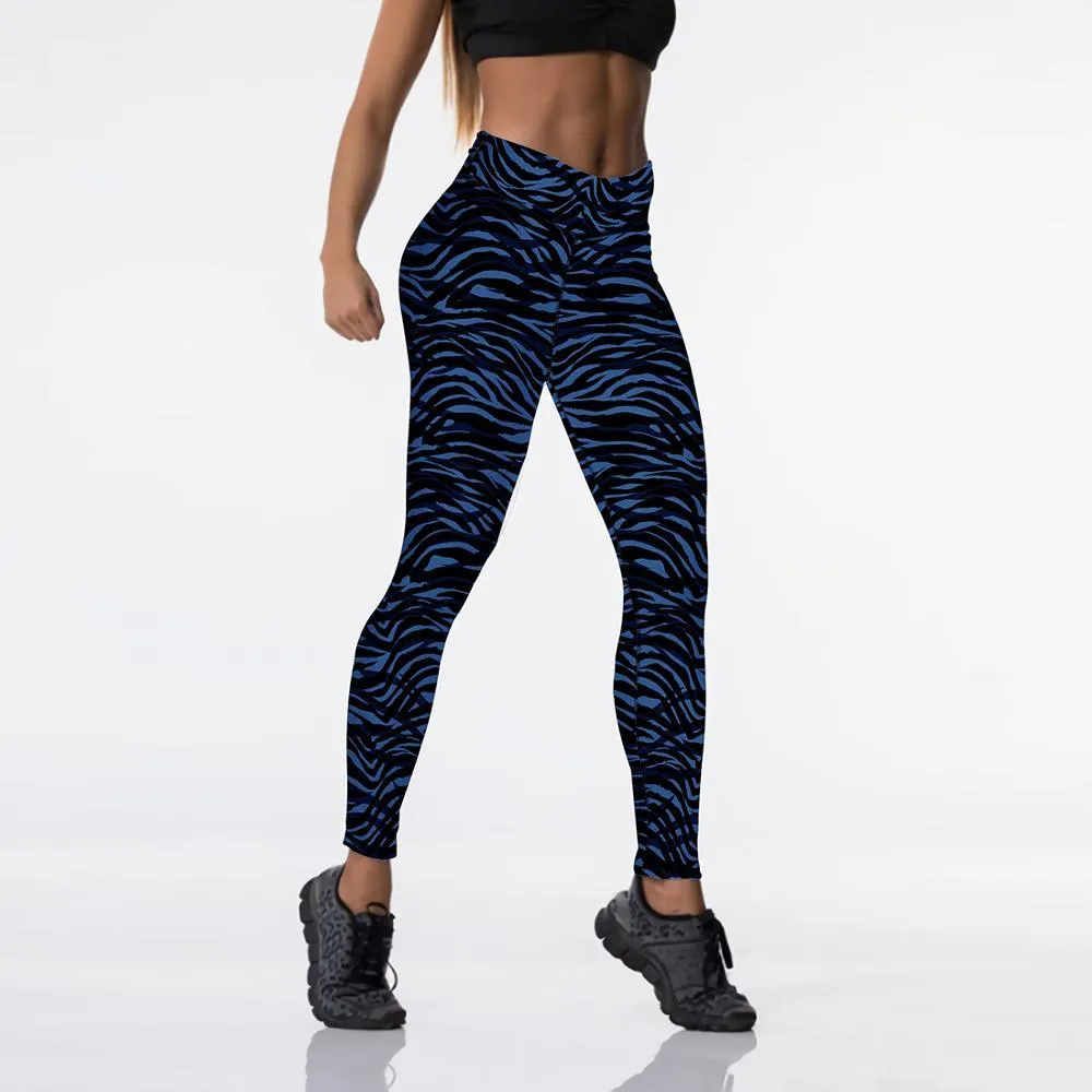 Women Digital Printed High Waist Elasticated Push Up Leggings