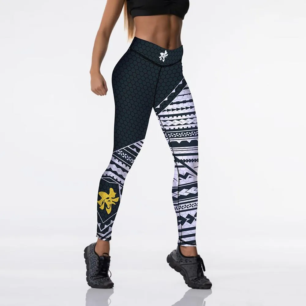 Women Digital Printed High Waist Elasticated Push Up Leggings