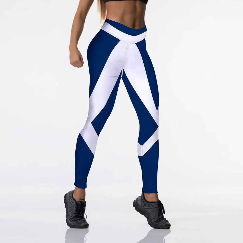 Women Digital Printed High Waist Elasticated Push Up Leggings