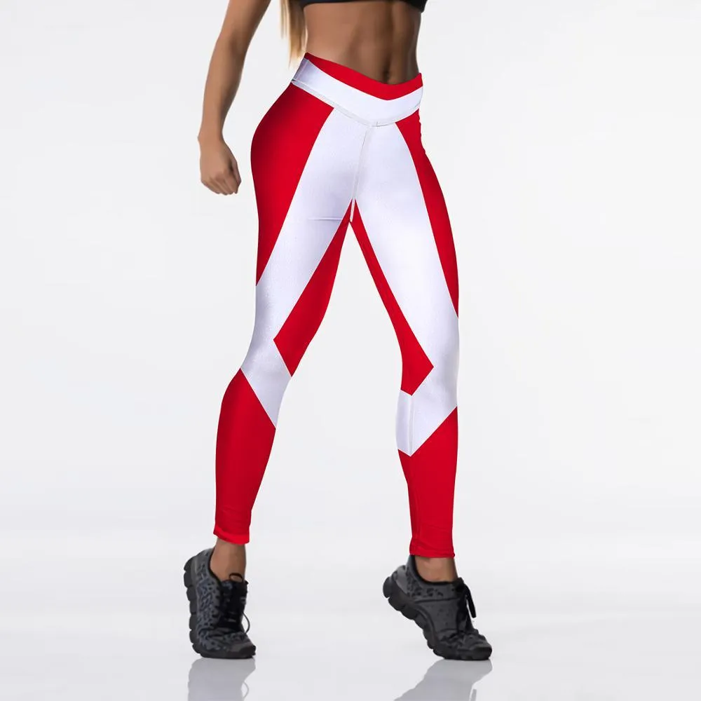 Women Digital Printed High Waist Elasticated Push Up Leggings