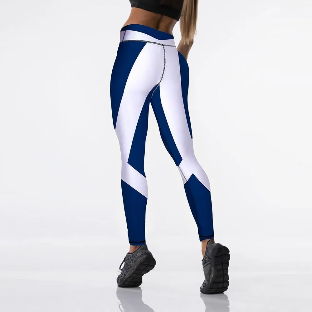 Women Digital Printed High Waist Elasticated Push Up Leggings