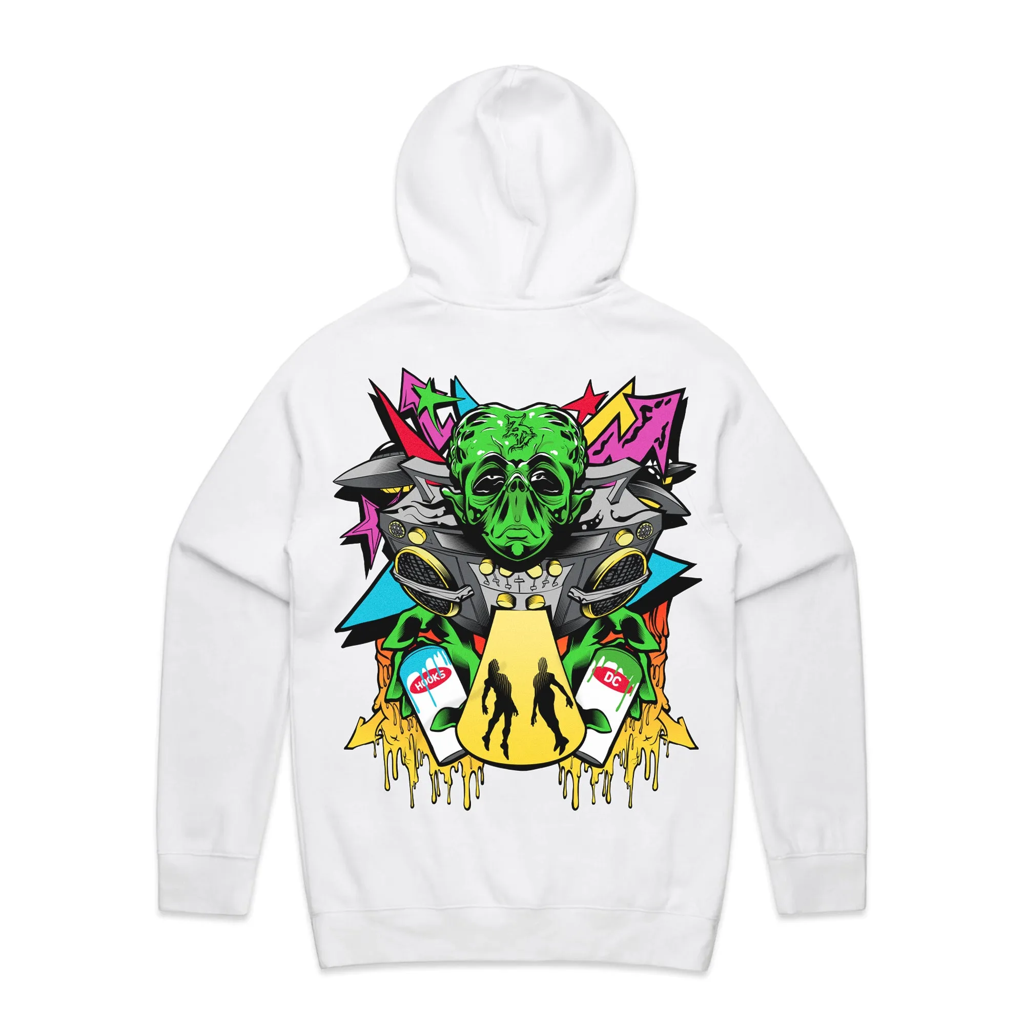 Zeds Dead - Alien - White Pullover Hoodie